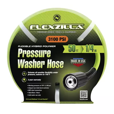ぷらす　jp9　　apm50 Flexzilla Pressure Washer Hose, 1/4