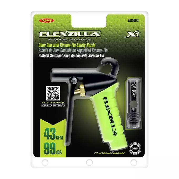 Flexzilla X1 Blow Gun with Xtreme-Flo Safety Nozzle AG1502FZ - Agzaga