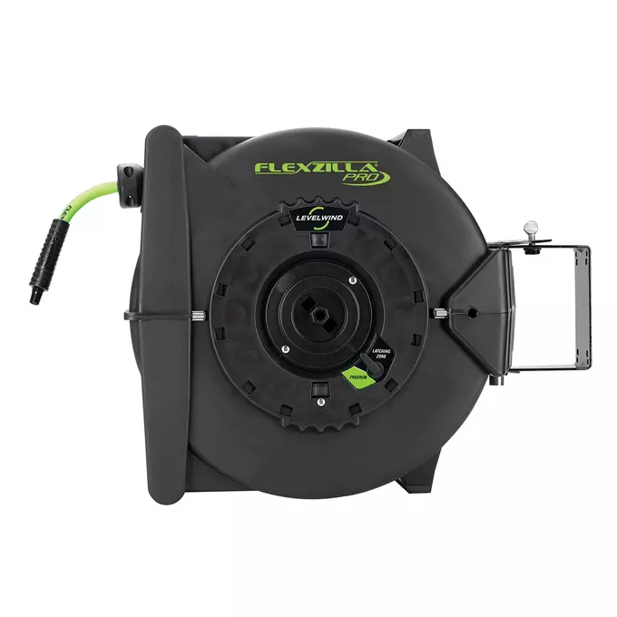 Flexzilla Pro Retractable Air Hose Reel with Levelwind Technology