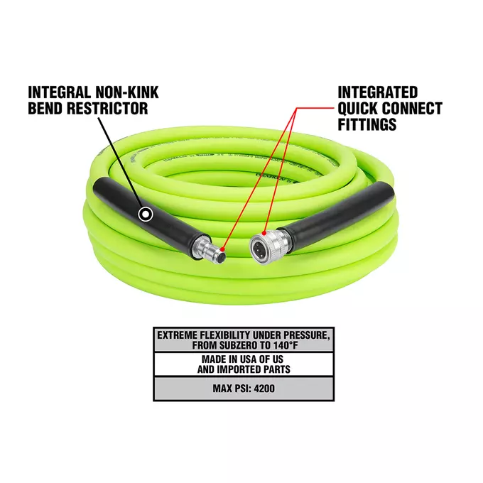 Flexzilla Pressure Washer Hose 3/8
