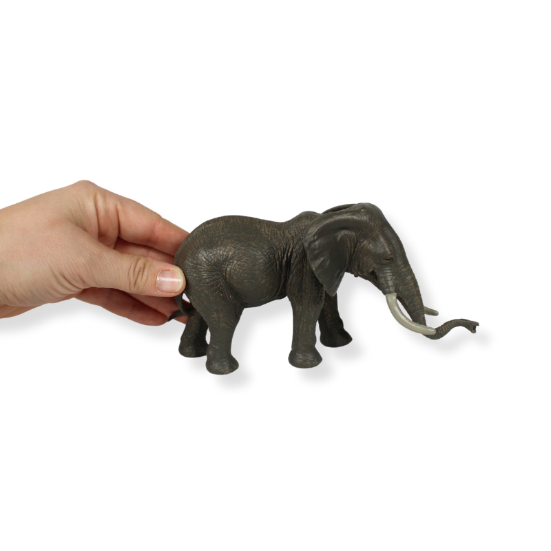 Female African Elephant with Tusks | Hand-Painted Toy | Zaga Toys