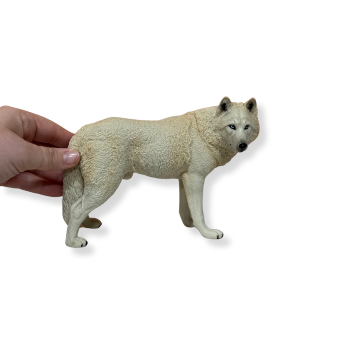 Large Arctic Wolf | Hand-Painted Toy | Zaga Toys Wildlife