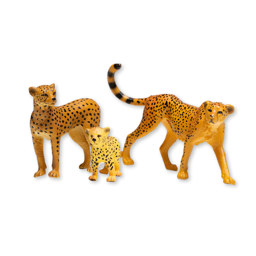 Cheetah Family Bundle | Hand-Painted Toys | Zaga Toys Wildlife