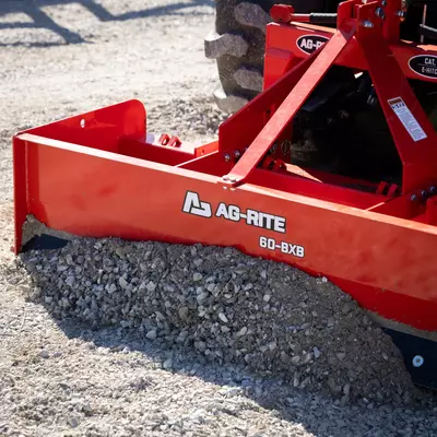 Ag-Rite 60" Box Blade | Heavy-Duty Cat. 1 Hitch Implement for Grading & Leveling