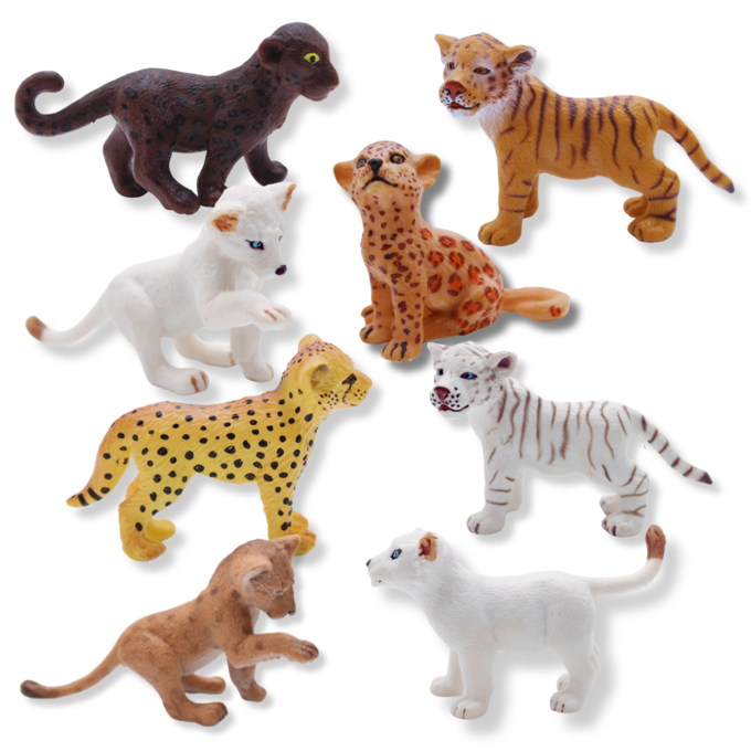 ジャングルToys Wild Cubs of the Jungle Bundle | Lifelike Cubs | Zaga Toys