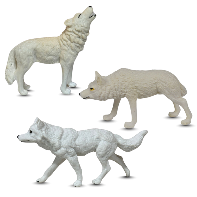 White Wolf Family Bundle | Lifelike Toys | Zaga Toys Wildlife