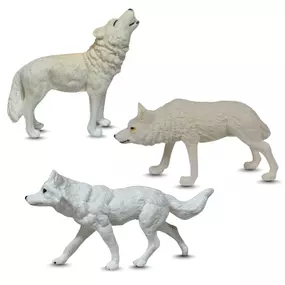 White Wolf Family Bundle | Lifelike Toys | Zaga Toys Wildlife Collection