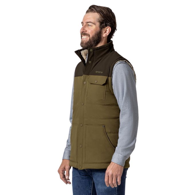 ▪️maroさま専用　OHGA オーガ WOOL VEST Ororo Sierra Men's Heated Sherpa Lined Vest | Agzaga