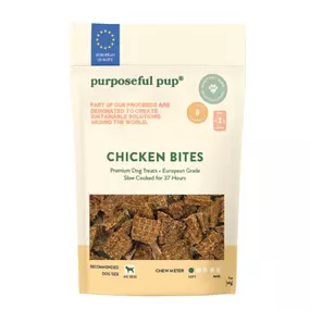 Purposeful Pup Chicken Bites Dog Treats – 5oz | All Natural, Single Ingredient
