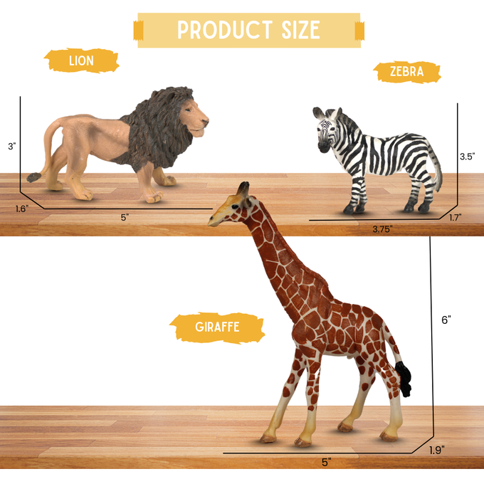 Ultimate Safari Bundle | Lifelike, Realistic Animals| Zaga Toys
