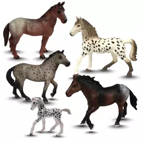 Appaloosa Horse Bundle | Lifelike Appaloosa | Zaga Toys Farm Collection