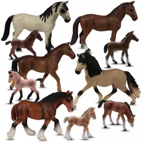 Colt & Mare Bundle | Hand-Painted Horse Toys | Zaga Toys