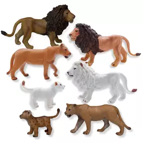 Lion Pride Family Bundle – Hand-Painted Toy Figures | Zaga Toys Wildlife Collection
