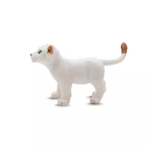 White Lion Cub Standing | Lifelike Cub | Zaga Toys Wildlife Collection | 2.75"x1.5"