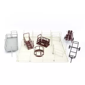 Little Buster Toys – Corral Mega Ranch Set Play Bundle (Red or Green)
