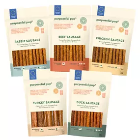 Purposeful Pup Premium Sausage Dog Treat Bundle – 5 Pack