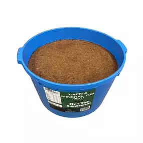 Trust Think’s Cattle Mineral Tub w/ Fly & Tick Supplement