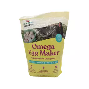 Manna Pro Omega Egg Maker® Supplement – 5 lb Poultry Egg Enhancement Feed