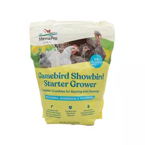 Manna Pro Gamebird/Showbird Starter Grower Crumbles – 5 lb High‑Protein Poultry Feed