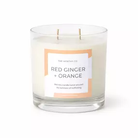 Worthy Co Classic Candle: Red Ginger + Orange