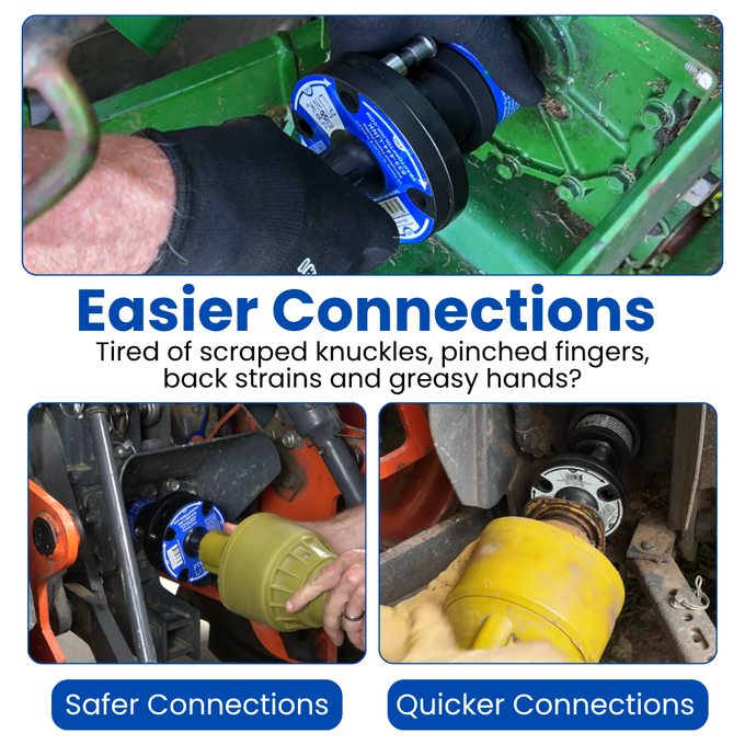 PTO Link® HD Implement Coupler | Male Plate Quick-Connect for 35