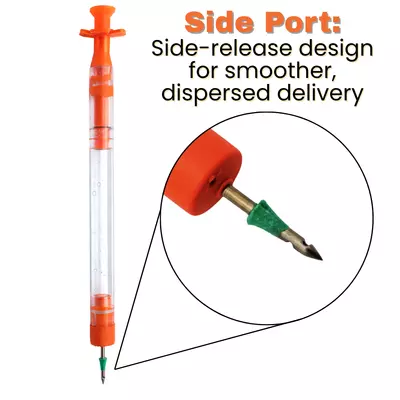 Clear Dart Medicating Darts – Side Port Needles | Gel Collar Technology, Multiple Sizes & Options