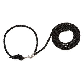 Weaver Livestock Adjustable Poly Neck Rope – 1/2" x 10' Heavy-Duty Livestock Control Rope 