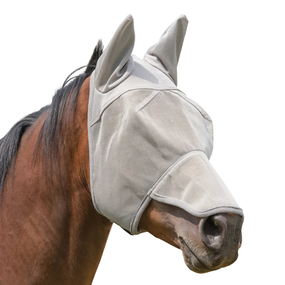 Horse Fly Mask with Nose & Ear Coverage – Xtended Life™ Closure System for Long-Lasting Fly Protection 