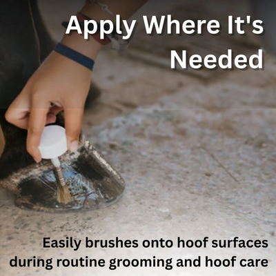 Bickmore® Pine Tar Hoof Treatment – Natural Hoof Care for Cracks, Corns & Hard Frogs (Pint) 