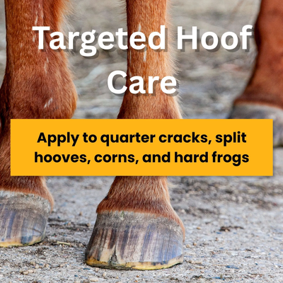 Bickmore® Pine Tar Hoof Treatment – Natural Hoof Care for Cracks, Corns & Hard Frogs (Pint) 