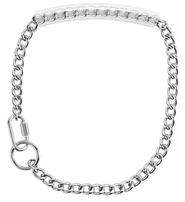 Weaver Livestock Chain Goat Collar with Rubber Grip, 24" | Show Goat Chain Collar with Comfort Handle