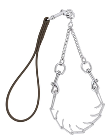 Weaver Livestock Pronged Chain Goat Collar and Lead Set | Premium Goat Show Collar & Lead