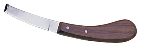 Professional Hoof Knife with Wooden Handle – Stainless Steel Hoof Trimming & Farrier Tool 