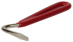 Compact Steel Horse Hoof Pick with Red Handle – Pocket-Sized Hoof Cleaning Tool Features & Benefits 