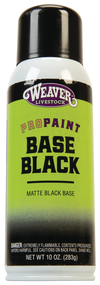 Weaver Livestock ProPaint Base Black | Matte Black Livestock Paint for Show-Day Color Enhancement