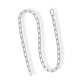 Weaver Livestock Dairy Cattle Neck Chain – Adjustable 4' Zinc-Plated Steel Neck Chain with Carabiner 