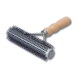 Weaver Livestock Mini Wide Range Livestock Brush – 360° Bristle Grooming Brush for Show Animals 