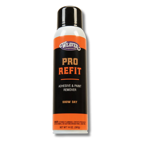 Weaver Livestock ProRefit™ Adhesive Remover for Show Livestock – Fast-Acting Residue-Free Refit Spray 