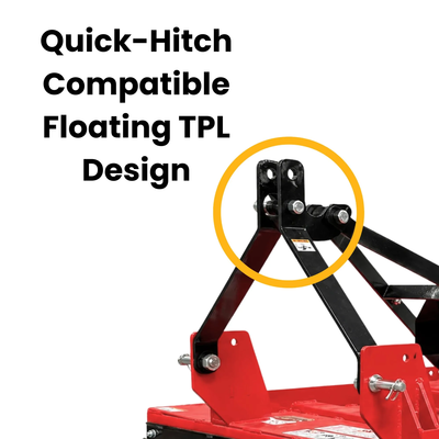  Ag-Rite Rotary Cutter for Tractors with PTO Shaft, Heavy-Duty Brush Hog with 6-Gauge Deck, Cuts 2-Inch Brush