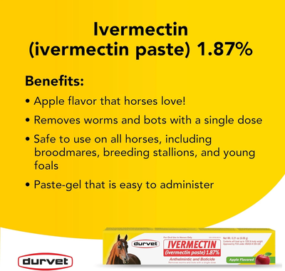 Ivermectin Paste Dewormer | Horse Dewormer for Worm & Bot Control | Single & Bulk 