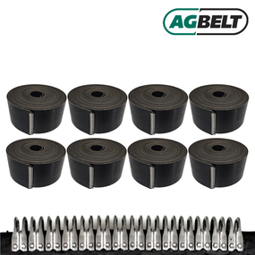 Set of 8: Round Baler Belts for John Deere 550, 556, 557, 558, 559