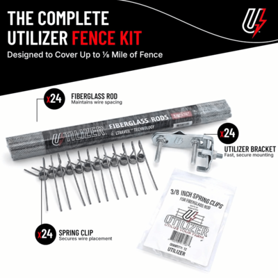 Utilizer Electric Fence Extension Stand-Off Kit | The Build It Better Bundle