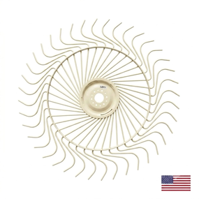PERFECT FIT 55" Cream Rake Wheel, Left or Right, Universal Bolt Pattern